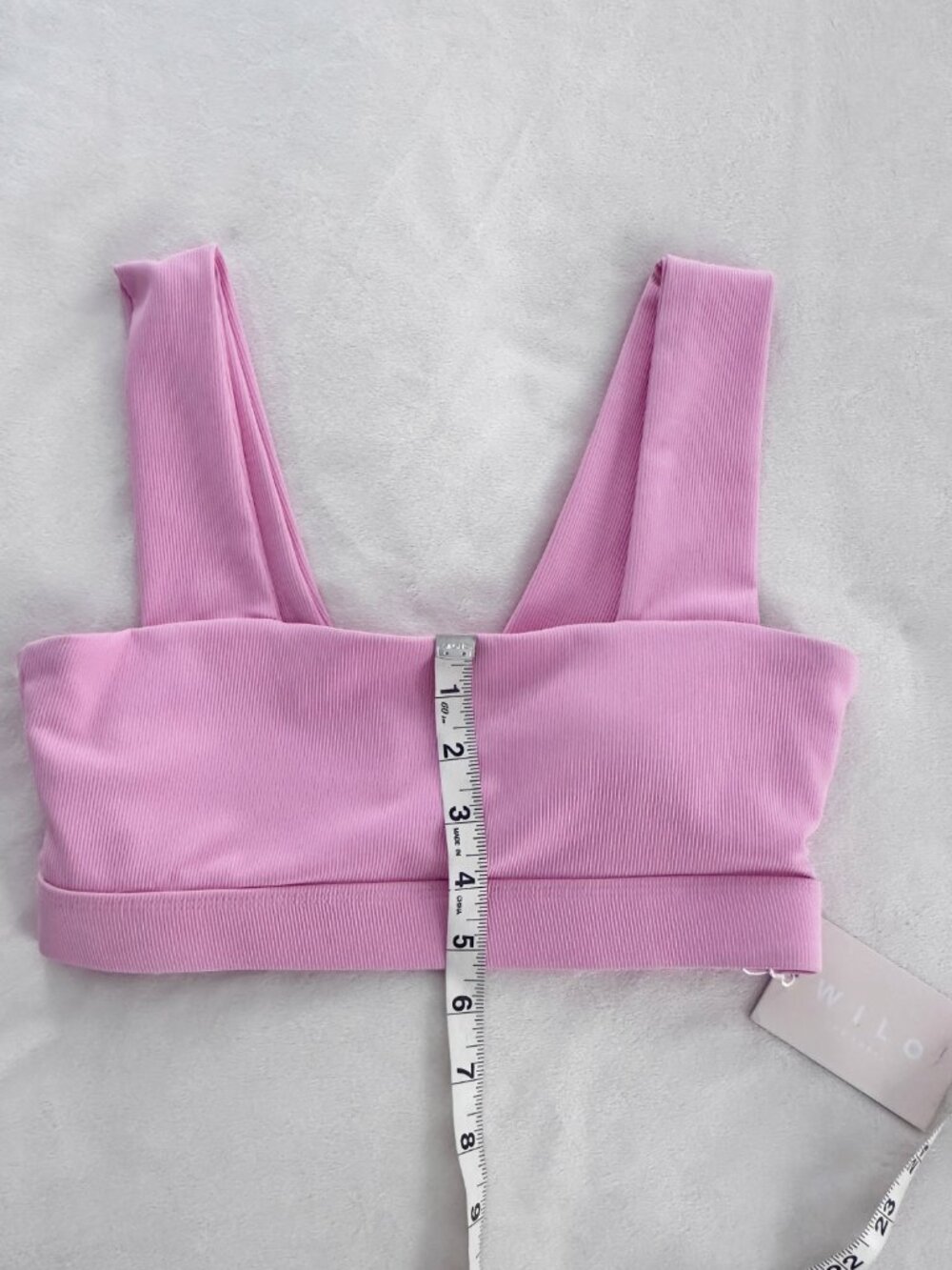 WILO Rib Bandeau Sports Bra Pink Size S NWT Australian Activewear - Picture 10 of 10